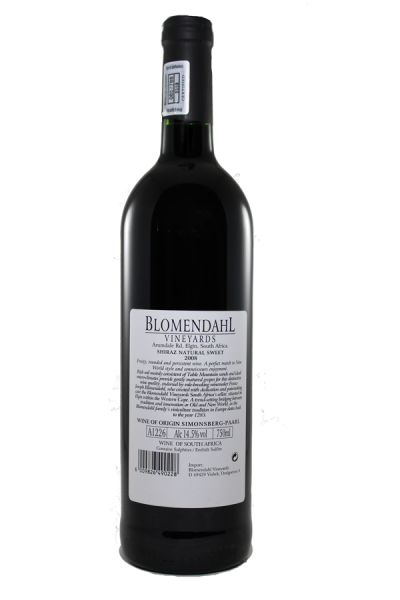 Blomendahl Shiraz Sweet 2008